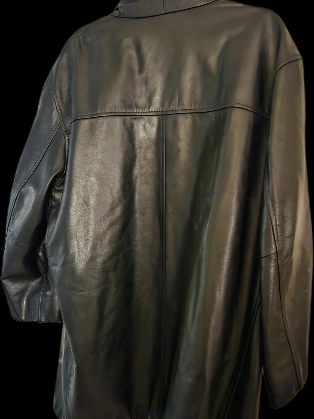 Vintage Banana Republic Men's Genuine Leather Jacket Heavyweight Motorcycle